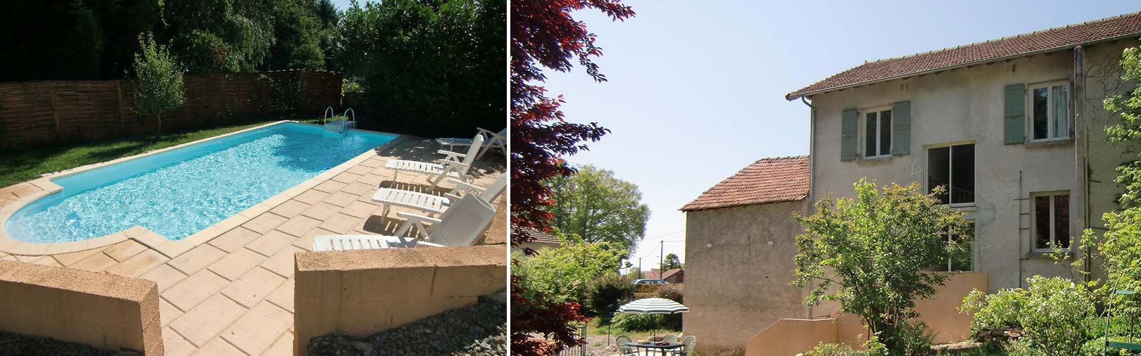 maison de vacances avec piscine dansle cantal